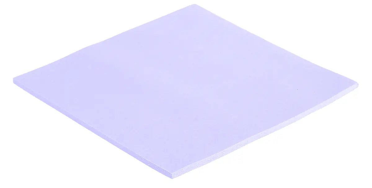 Laird Wärmeleitmaterial, 3W/m·K, Bornitrid Silikon Elastomer Selbstklebend, Stärke 2.5mm, 100 x 100mm