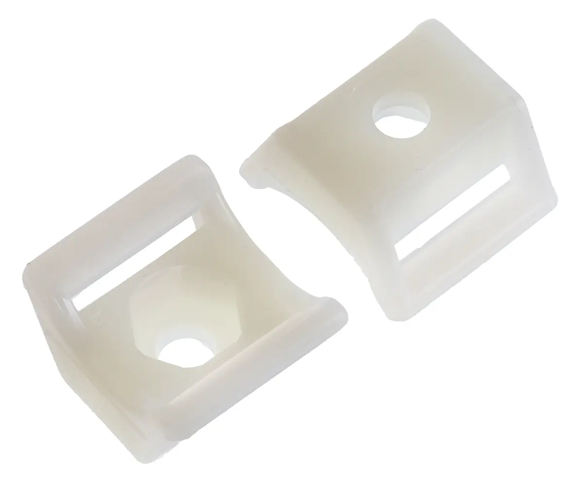 Produktfoto 1 von HellermannTyton NY Befestigungssockel, Nylon Natur 13.5 mm x 8 mm Kabelbinder x 12 mm für 3 mm
