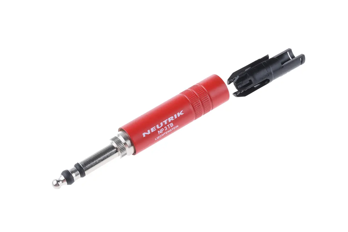 Produktfoto 1 von Neutrik Klinkenstecker 6.35 mm Gerade Kabel Buchse 3 Stereo 3A Presssitz