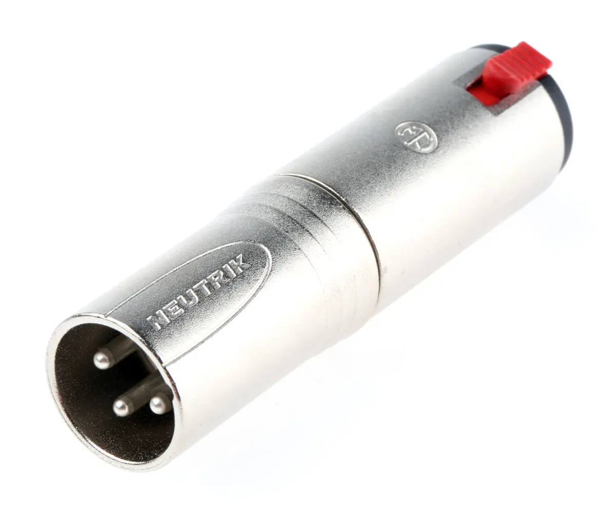 Produktfoto 1 von Neutrik Gerade Stereo 6,35 mm XLR Stecker Audio AV-Adapter Buchse, 81 mm