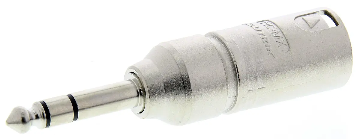 Produktfoto 1 von Neutrik Gerade Stereo 6,35 mm XLR Stecker Audio AV-Adapter Stecker, 73.7 mm