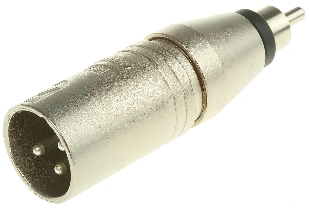 Produktfoto 1 von Neutrik Gerade XLR RCA Stecker Audio AV-Adapter Stecker, 68 mm