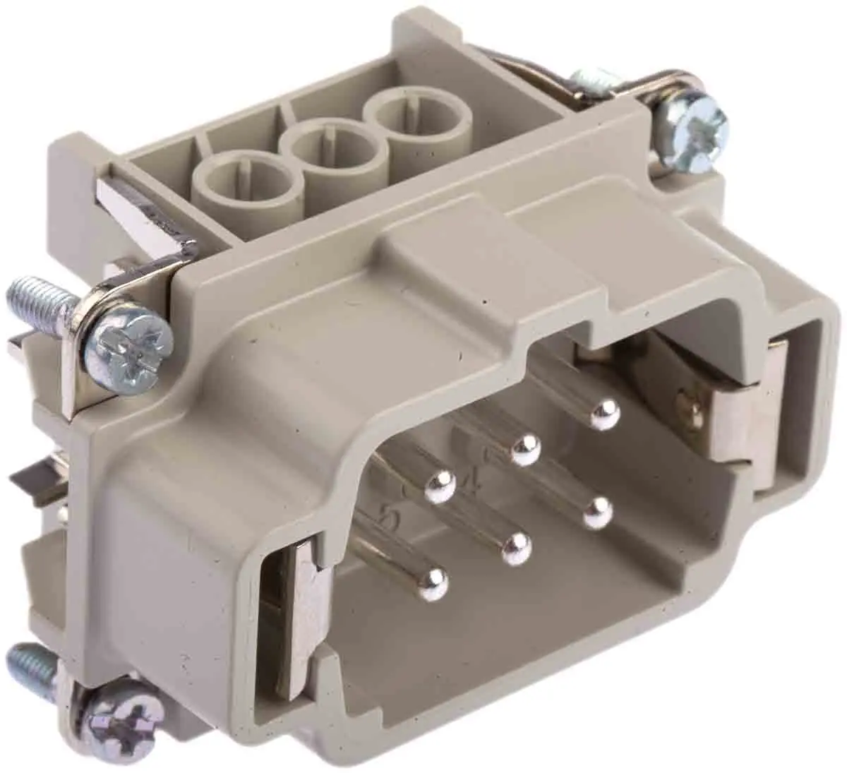 Produktfoto 1 von EPIC H-BE Stromversorgungssteckverbinder in robuster Ausführung Stecker, 6-polig 16A, Kabel, Steckverbindereinsatz