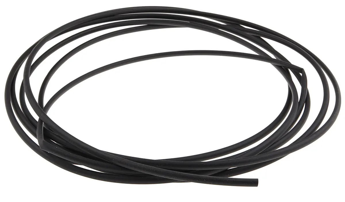 Produktfoto 1 von HellermannTyton TCN20 Wärmeschrumpfschlauch, Polyolefin vernetzt Schwarz, Ø 4.8 mm Schrumpfrate 2:1, Länge 5m