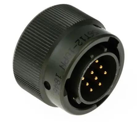Produktfoto 1 von Amphenol Limited, 62 GB Kupfer, Zinn MIL-Spec Rundsteckverbinder Gerade, 10-polig, 500 V ac, 700V dc, Kabel, Gehäuse 12