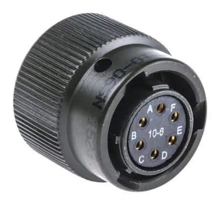 Produktfoto 1 von Amphenol Limited, 62 GB Kupfer, Zinn MIL-Spec Rundsteckverbinder Gerade, 6-polig, 500 V ac, 700V dc, Kabel, Gehäuse 10