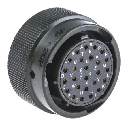 Produktfoto 1 von Amphenol Limited, 62 GB Kupfer, Zinn MIL-Spec Rundsteckverbinder Gerade, 26-polig, 500 V ac, 700V dc, Kabel, Gehäuse 16