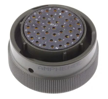 Produktfoto 1 von Amphenol Limited, 62 GB Kupfer, Zinn MIL-Spec Rundsteckverbinder Gerade, 41-polig, 500 V ac, 700V dc, Kabel, Gehäuse 20