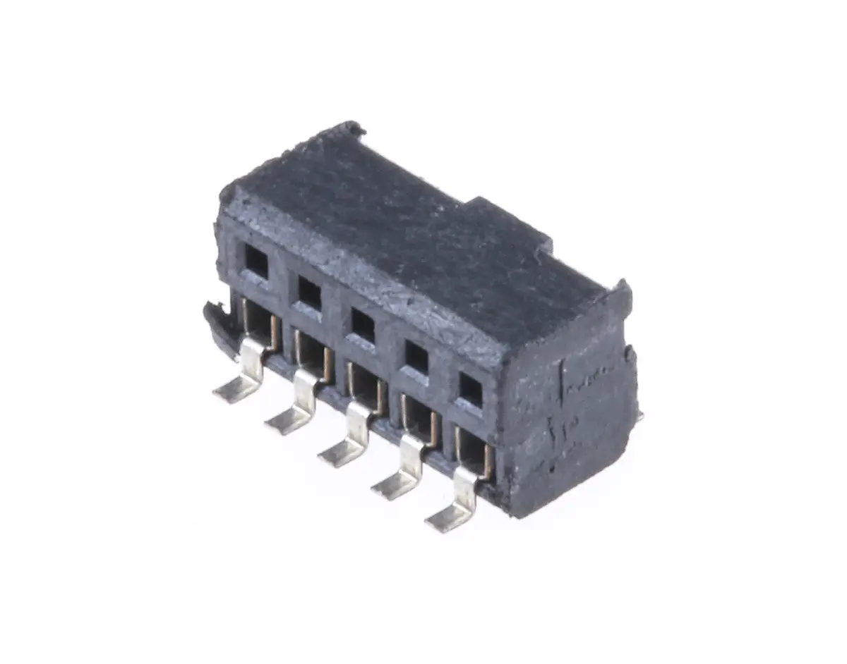 Produktfoto 1 von Samtec CLP Leiterplattenbuchse gewinkelt Oberfläche 10-polig / 2-reihig, Raster 1.27 mm Lot