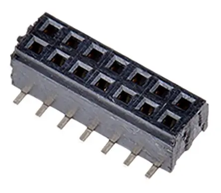 Produktfoto 1 von Samtec CLM Leiterplattenbuchse Gerade Oberfläche 14-polig / 2-reihig, Raster 1 mm Lot
