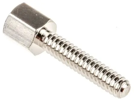 RS PRO Schraubverriegelung für Sub-D Steckverbinder, Stecker/Buchse, Silber