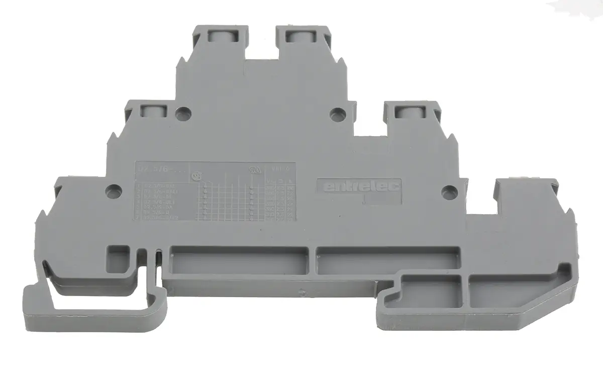 Produktfoto 1 von Entrelec SNA Mehrstufiger Anschlussklemmenblock 3 Grau, 2.5 mm², 380 V ac Schraubbefestigung