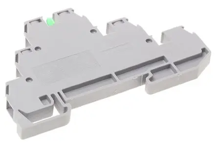 Produktfoto 1 von Entrelec SNA Anschlussklemmenblock DIN-Schiene 2 Grün, 2.5mm², 380V ac Schraubbefestigung