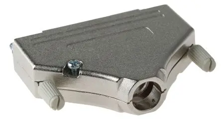 Produktfoto 1 von MH Connectors MHDTZK-RA D-Sub-Gehäuse Gerade, 37-polig, D: D-Sub-Gehäuse Zugentlastung, Silber, Größe C, aus Zink