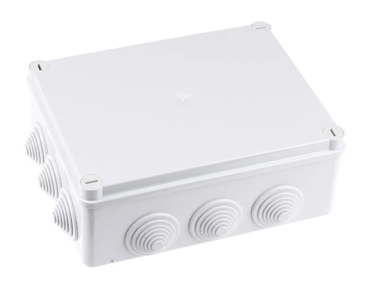 Produktfoto 1 von ABB Nylon 6.6, Thermoplast Abzweigdose Grau IP44, IP40, IP55, IP68, IP65 Breite 220 mm Höhe 170 mm Länge 80 mm