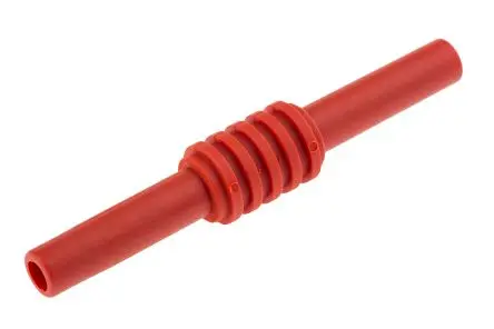 Produktfoto 1 von Staubli Bananensteckerkupplung Rot Messing Nickel 1kV