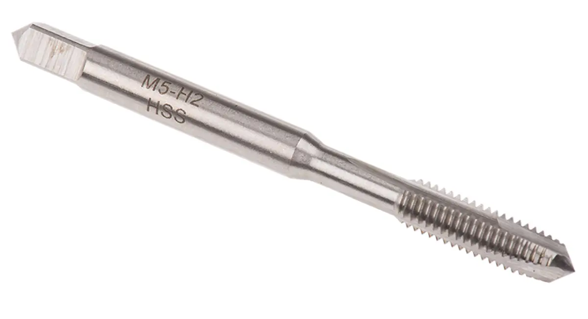 RS PRO Gewindebohrer HSS Maschinen, Metrisch Spiralkopf, Rechtsgewinde, 1-teilig M5