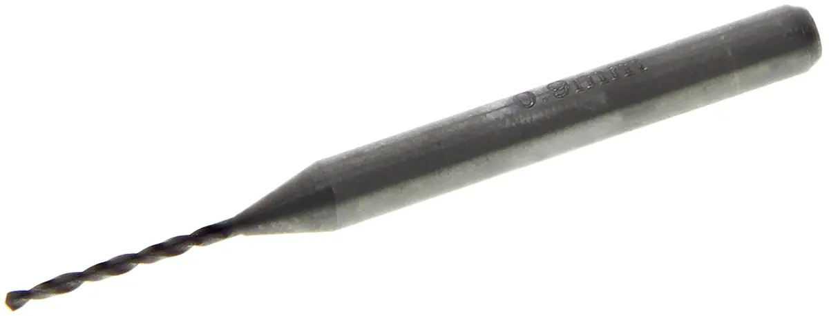 Produktfoto 1 von RS PRO Carbid Leiterplattenbohrer, Ø 0.9mm