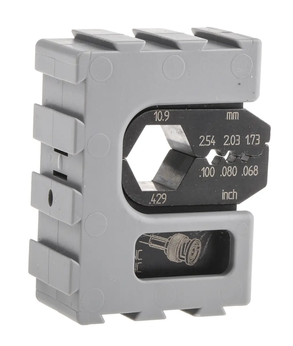 Produktfoto 1 von RS PRO MCT Crimp-Matrizensatz Schwarz, Crimpmatrize