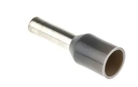 Produktfoto 1 von JST TWE Aderendhülsen-Crimp, Stift ø 3.8 mm, Grau, Polypropylen, 12 mm, 23mm, Isoliert, 12 AWG max.