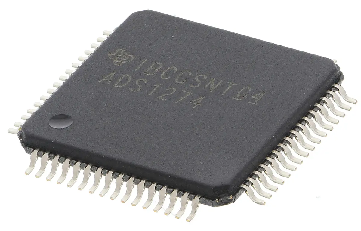 Produktfoto 1 von Texas Instruments 24 bit ADC 4, 144 ksps HTQFP, 64-Pin