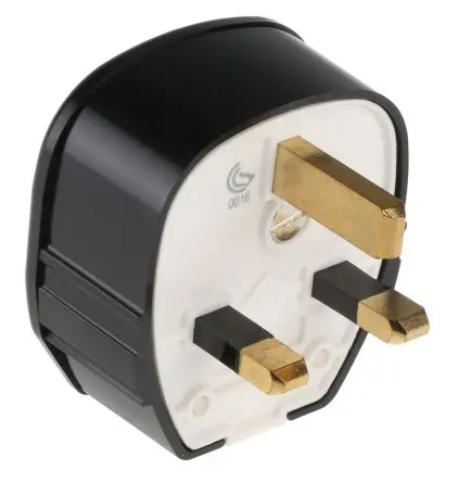 Produktfoto 1 von MK Electric Netzstecker Kabel 13A, 2+E Britisch Polyvinylchlorid, Urea Formaldehyd, 250V Schwarz Schraubbefestigung, für