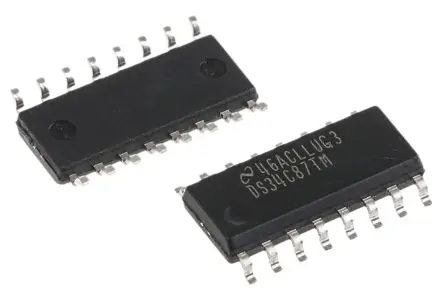 Produktfoto 1 von Texas Instruments Leitungsübertrager Leitungstreiber CMOS 4-Bit Tri-State 16-Pin SOIC