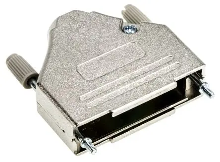 Produktfoto 1 von MH Connectors MHDTZK-RA D-Sub-Gehäuse Gerade, 25-polig, D: D-Sub-Gehäuse Zugentlastung, Silber, Größe B, aus Zink