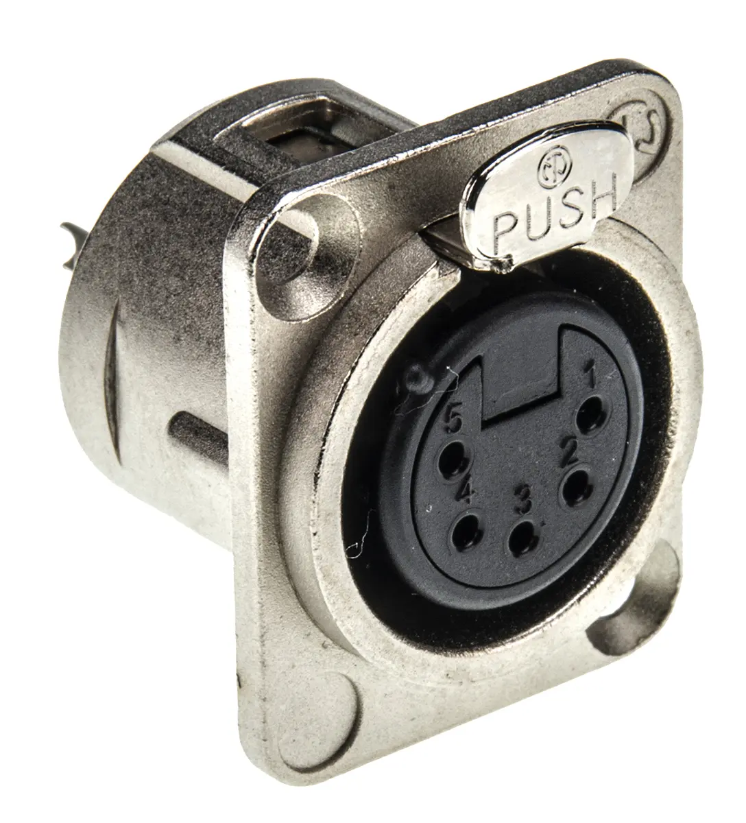 Produktfoto 1 von Neutrik Gerade 5-polig Panel Gold über Nickel XLR-Steckverbinder, 50 V