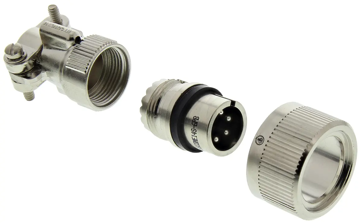 Produktfoto 1 von ITT Cannon, CA-COM Kupferlegierung MIL-Spec Rundsteckverbinder Gerade, 6-polig, Kabel, Gehäuse 14S Stecker, MIL-C-5015