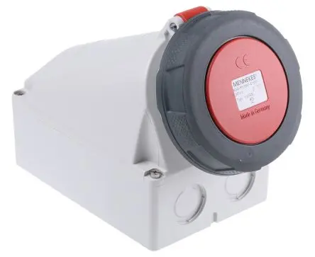 Produktfoto 1 von MENNEKES Buchsentülle Rot, 40V 4P / 63A, Wand IP67