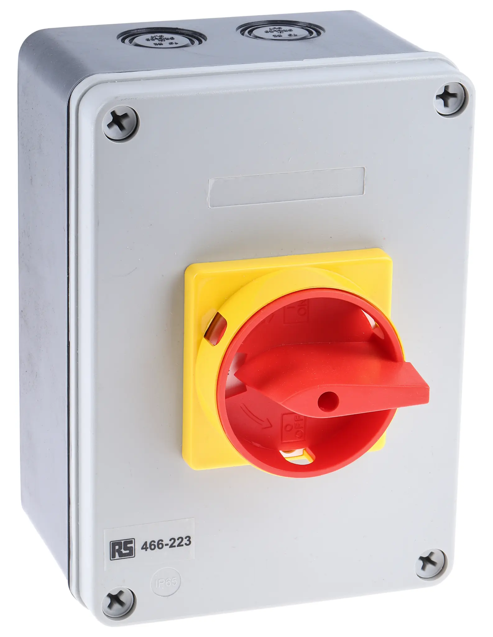 Produktfoto 1 von RS PRO Trennschalter 4P-polig 63A DIN-Schiene Rot IP 65 22kW 690V ac 3-phasig