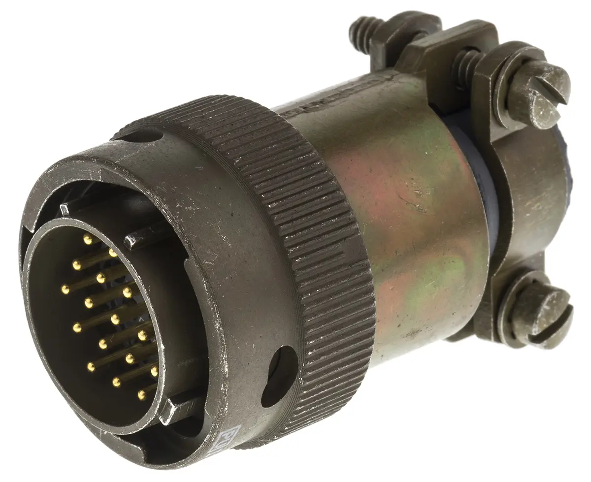 Produktfoto 1 von ITT Cannon, KPT Kupferlegierung MIL-Spec Rundsteckverbinder Gerade, 19-polig, 850 V dc, Kabel, Gehäuse 14 Stecker