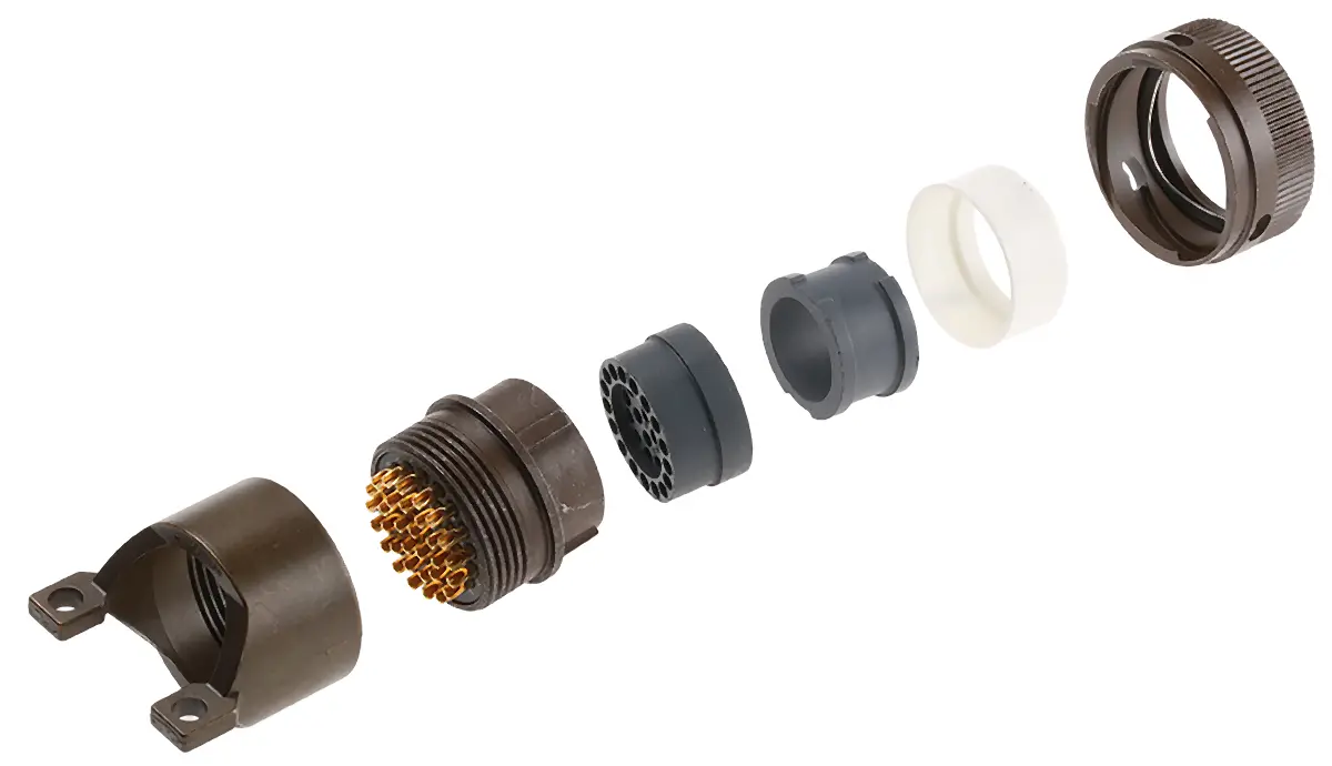 Produktfoto 1 von ITT Cannon, KPT Kupferlegierung MIL-Spec Rundsteckverbinder Gerade, 32-polig, 850 V dc, Kabel, Gehäuse 18 Stecker