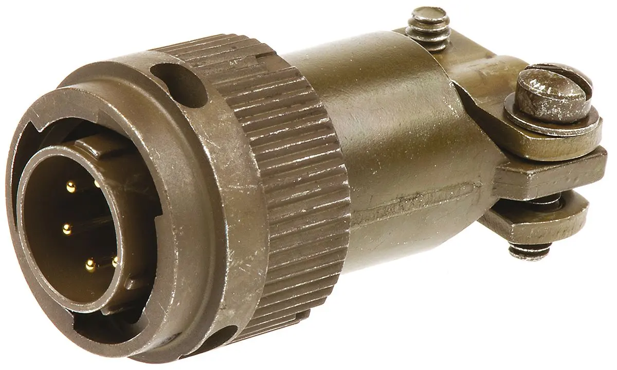 Produktfoto 1 von ITT Cannon, KPT Kupferlegierung MIL-Spec Rundsteckverbinder Gerade, 6-polig, 600 V ac, 850 V dc, Kabel, Gehäuse 10