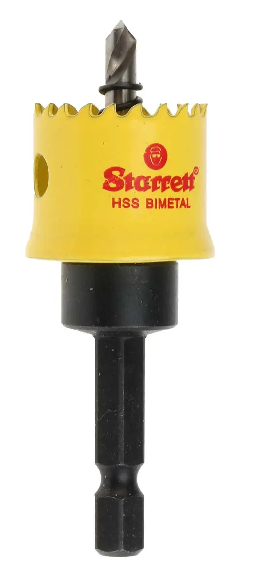 Produktfoto 1 von Starrett HSS Lochsäge mit Zentrierbohrer, Ø 22mm 1-Stk. / Bohrtiefe 13mm