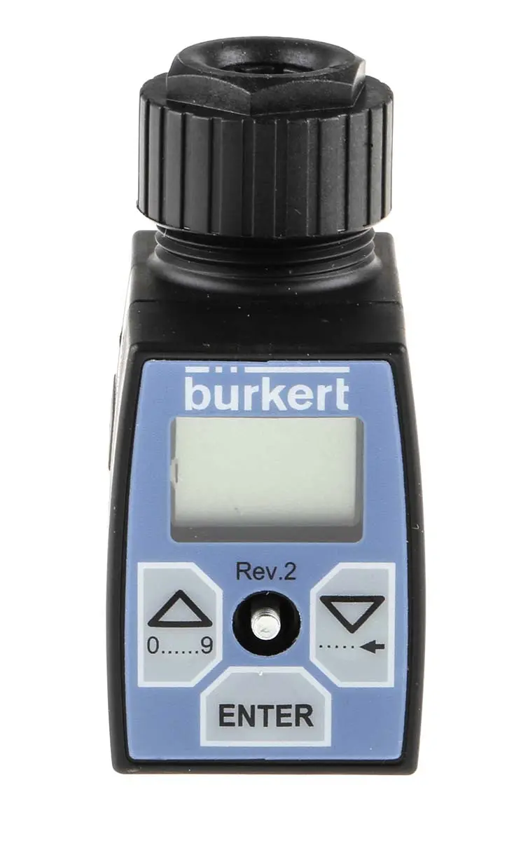 Bürkert 8605 Panel Durchflussregler, Pulsbreitenmodulation  Ausgang, Kabelstecker 24 V dc