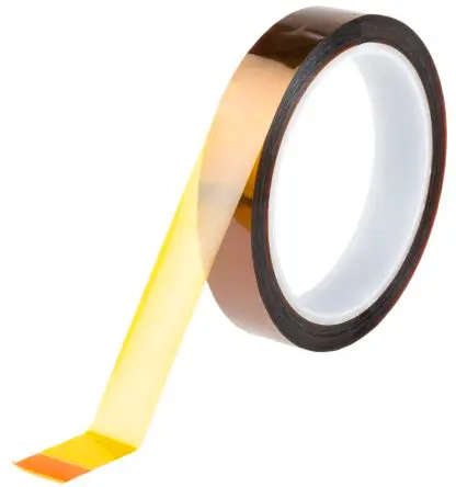 Produktfoto 1 von Hi-Bond HB830 Polyimid-Folie Isolierband Gelb,  Stärke  0.07 mm x 19mm x 33 m, -20 °C bis 260 °C