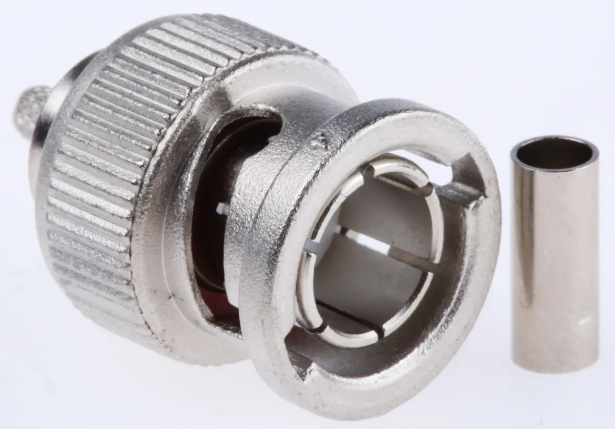 Produktfoto 1 von Telegärtner BNC Stecker Koaxialsteckverbinder BNC-Steckverbinder, Kabel, für RG179B/U-Kabel, 75 Ω Crimpbefestigung,