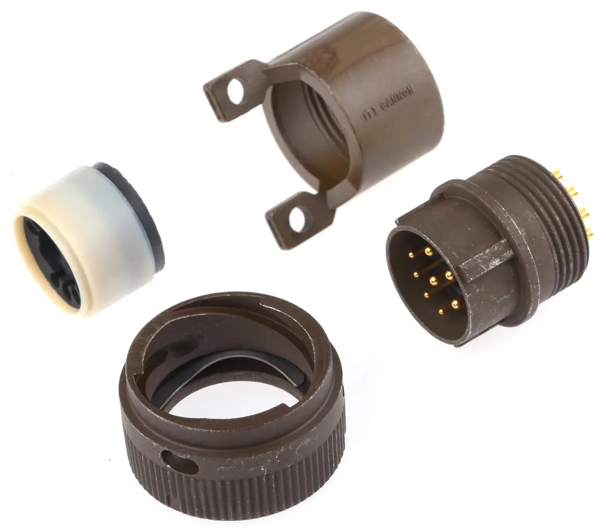 Produktfoto 1 von ITT Cannon, KPT Kupferlegierung MIL-Spec Rundsteckverbinder Gerade, 12-polig, 850 V, Kabel, Gehäuse 14 Stecker Stecker