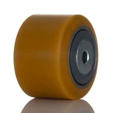Produktfoto 1 von Tente Rollwagenrolle Gelb, Mat. Polyurethan, 600 kg Ø 85 mm, B. 60 mm