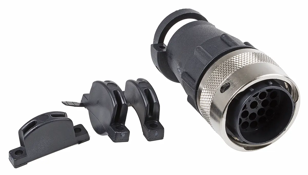 Produktfoto 1 von ITT Cannon Trident Ringlock 34.3 Standard Rundsteckverbinder Stecker 23-polig Stecker 13A Kabel IP65