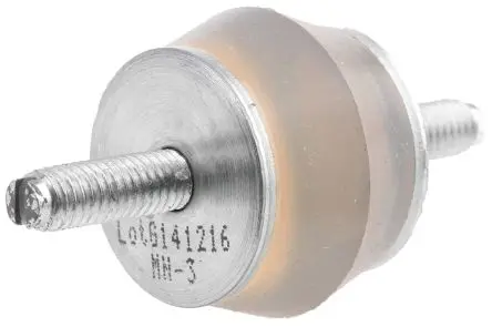 Produktfoto 1 von Taica Silikon Gummipuffer, Außen-/Außengewinde Puffer Bohrung 6 mm M6 14 kg, Ø 30 mm x 58 mm / bis 14 kg
