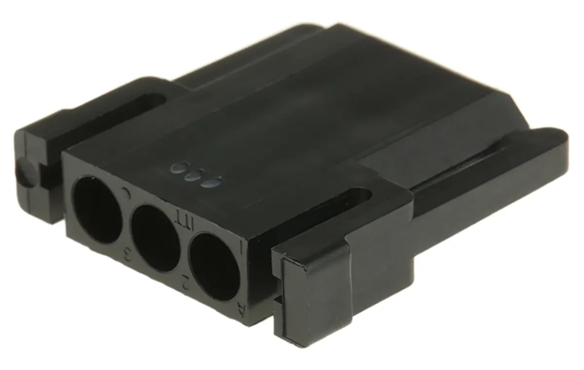 Produktfoto 1 von ITT Cannon Trident Buchse Steckverbindergehäuse 5.08 mm, 3-polig / 1-reihig Gerade, Kabel