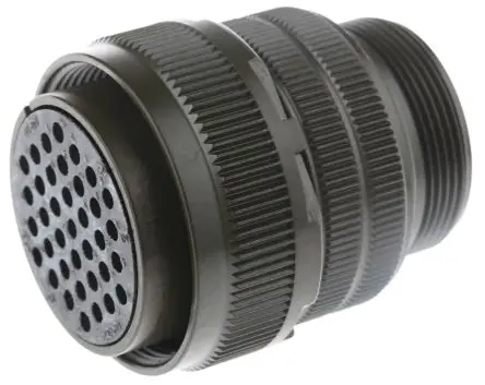 Produktfoto 1 von Amphenol Industrial, MS3106A Kupferlegierung MIL-Spec Rundsteckverbinder Gerade, 37-polig, 500 V ac, 700V dc, Kabel,