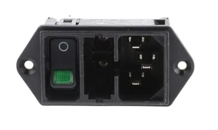 Schurter 10A C14 IEC-Steckverbinder Stecker, 250V, Frontplattenmontage Schnellverbindung