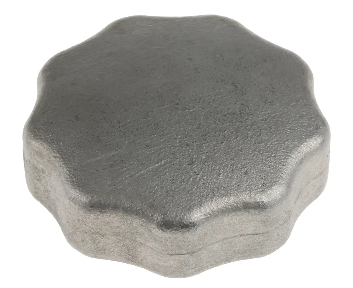 Produktfoto 1 von RS PRO Feststellschraube Silber M6 Edelstahl 304 x 25 mm Drehknopf, mit Gewindebohrung Ø 50 mm