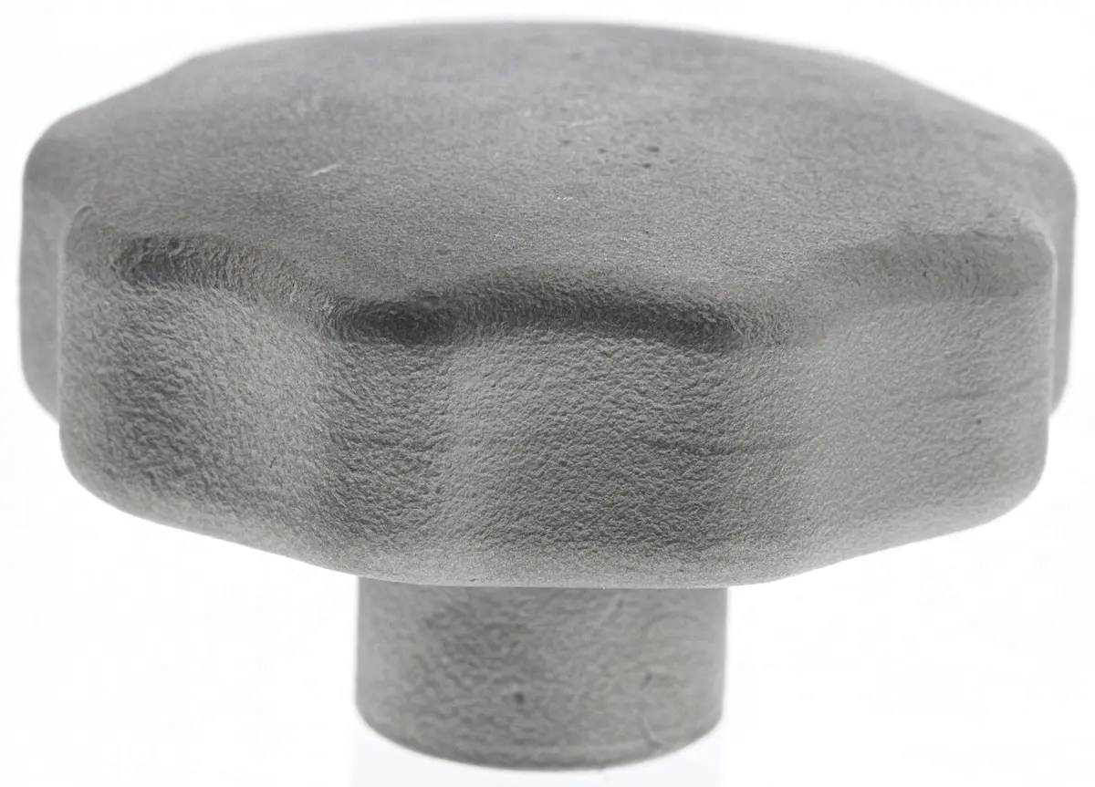 Produktfoto 1 von RS PRO Feststellschraube Silber M6 Edelstahl 304 x 25 mm Drehknopf, mit Gewindebohrung Ø 50 mm