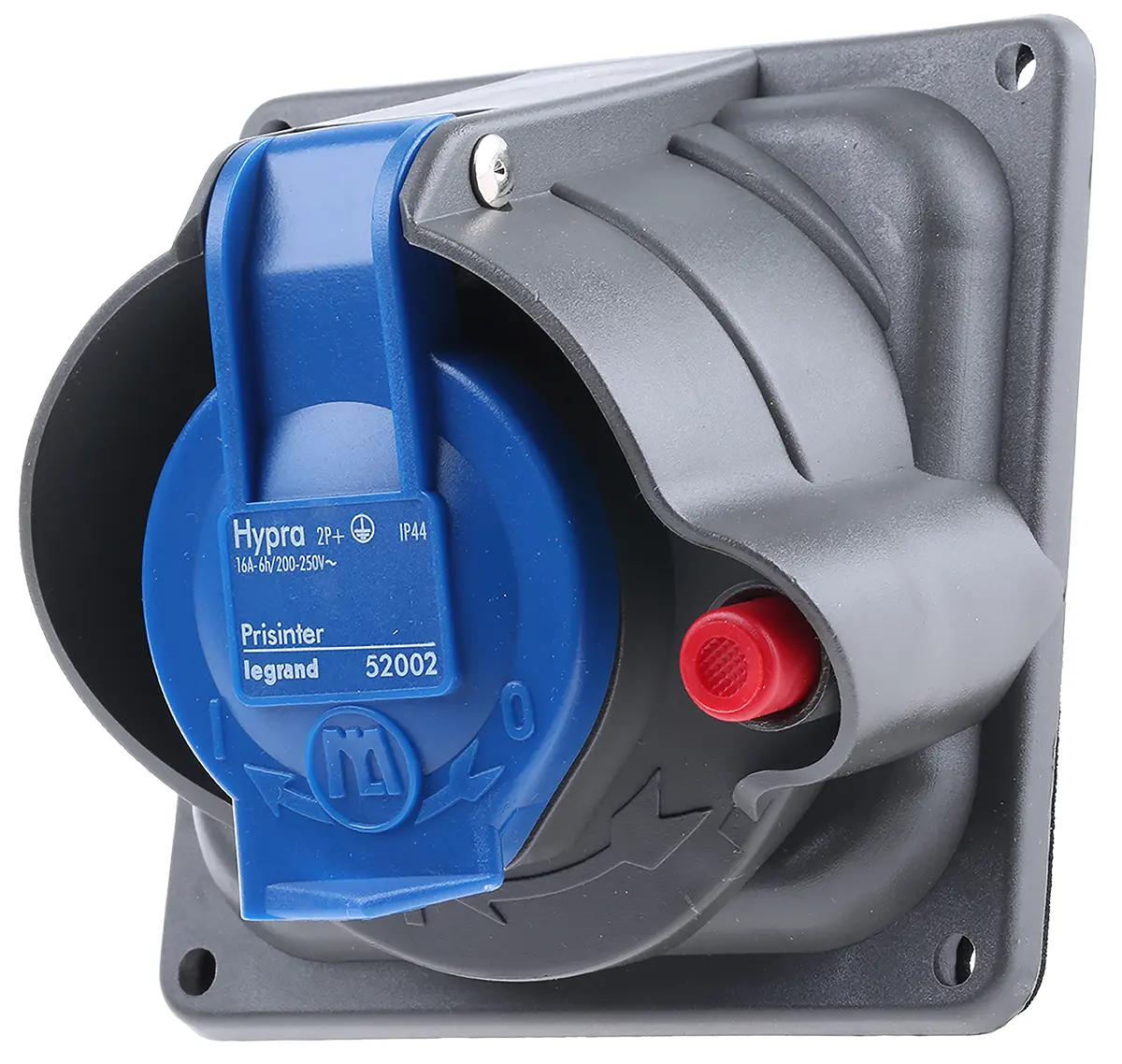 Produktfoto 1 von Legrand HYPRA Leistungssteckverbinder Blau, 230V / 16A, Panel IP44, IP45