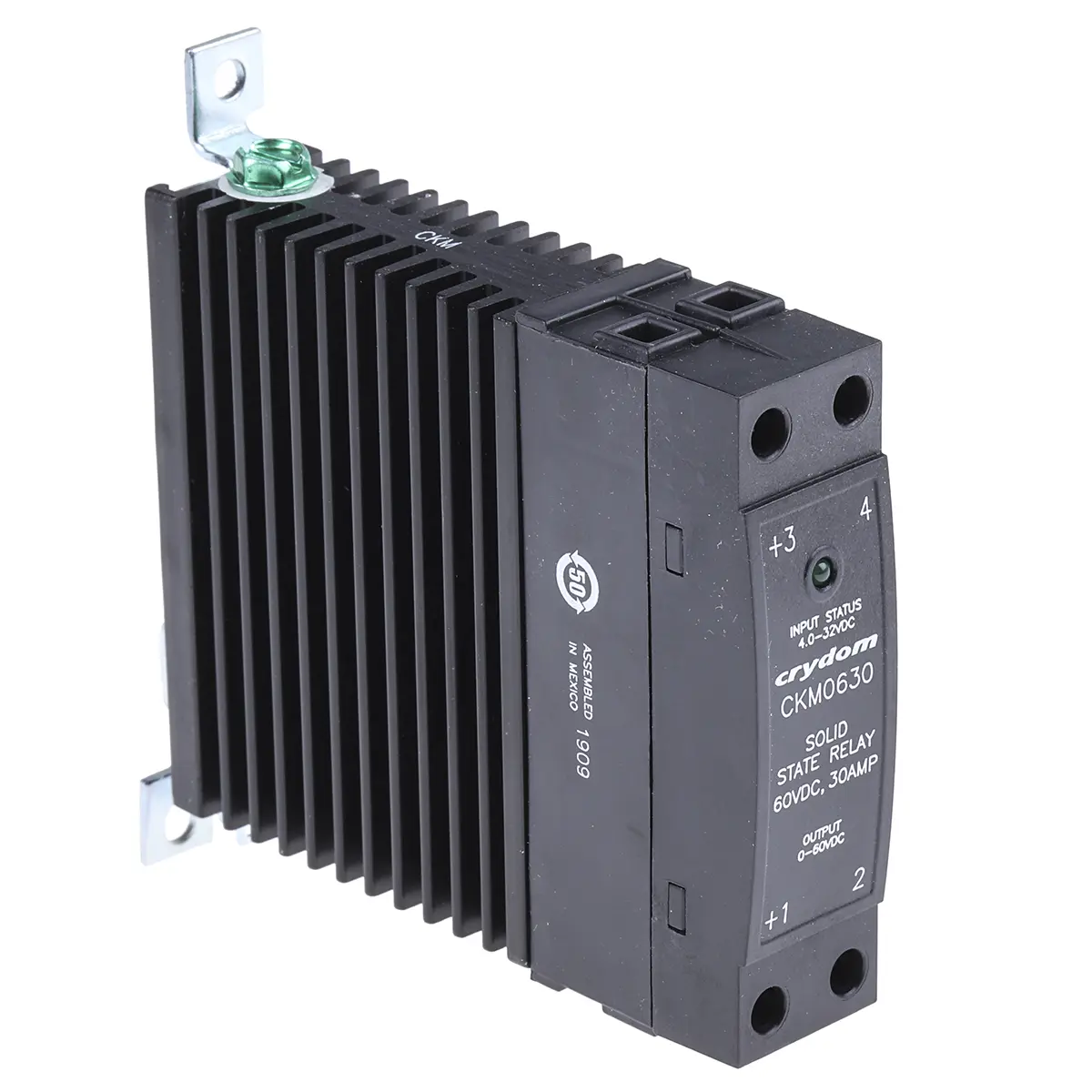 Produktfoto 1 von Sensata Crydom CKM0630 CKM0630 DIN-Schienen Halbleiterrelais 60 V / 30 A